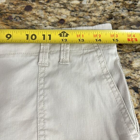 Chico’s Cream Beige Linen Blend Cargo Utility Crop Pants Size SP - Picture 7 of 9